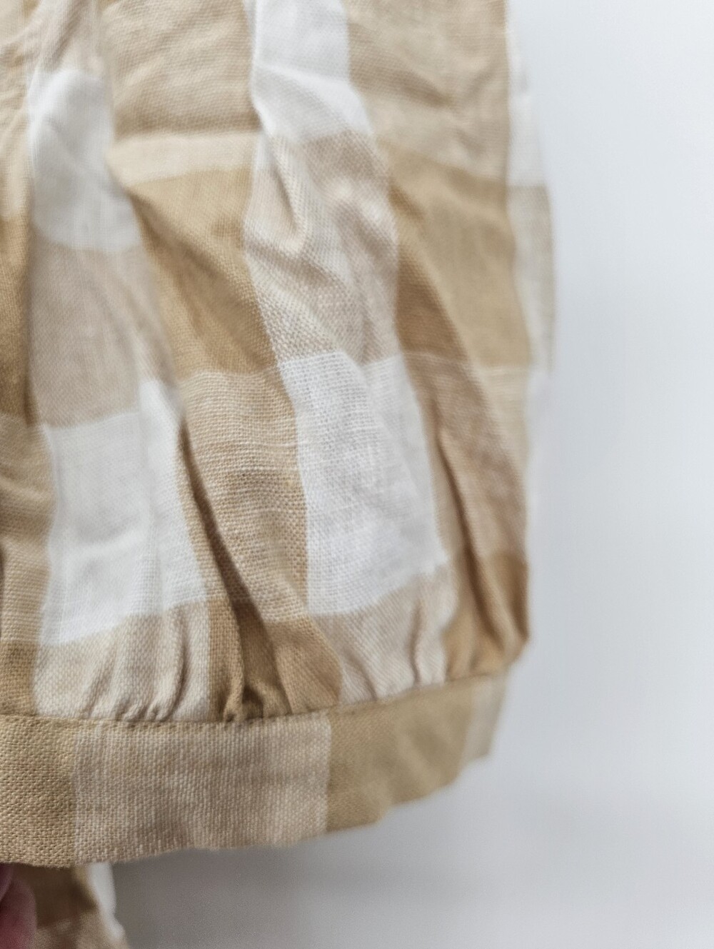 Plaid Top Large Linen Blend NWT - Picture 8 of 15